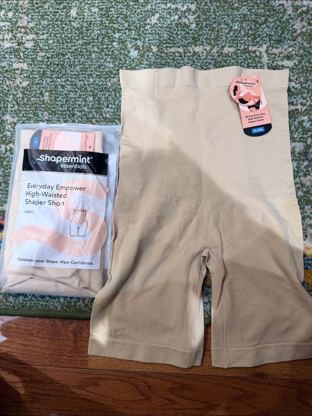 Shapermint Beige High-Waisted Shaper Shorts